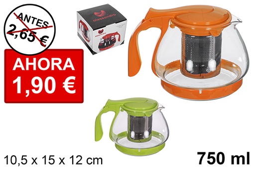 [112867] Brocca caffè/tè con filtro colori assortiti 750 ml