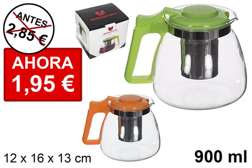 [113014] Brocca caffè/tè con filtro colori assortiti 900 ml