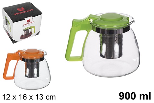 [113014] Jarro de café/chá com filtro várias cores 900 ml