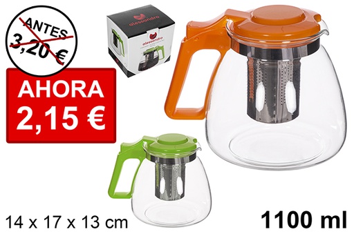 [113015] Brocca caffè/tè con filtro colori assortiti 1.100 ml