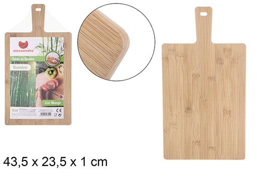 [113324] Multifunction bamboo board with handle 43,5x23,5 cm