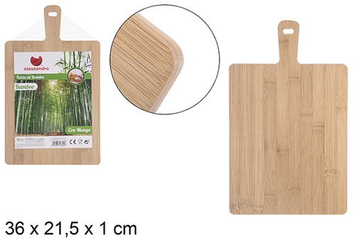 [113325] Tabla bambú multifunción con mango 36x21,5 cm