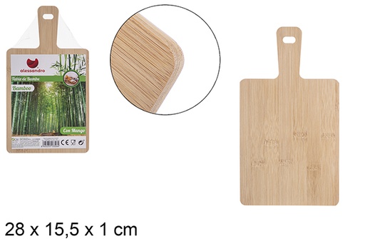 [113326] Tabla bambú multifunción con mango 28x15,5 cm