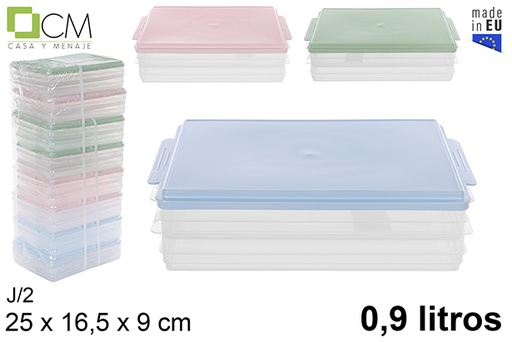 [114946] J/2 bandeja frigo 0.9l tapa color pastel