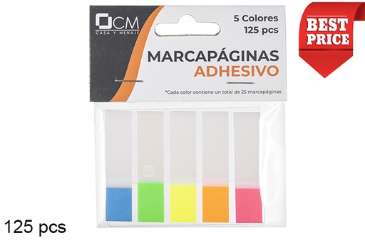 [111717] Segnapagina transparente/colori assortiti 