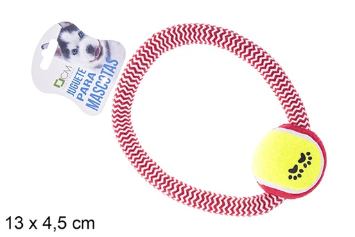 [111751] Pet toy hoop with ball 13x4,5 cm