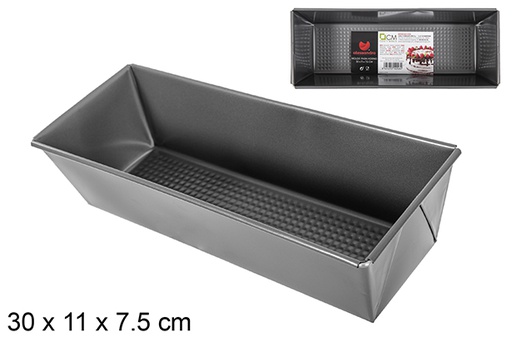 [114246] Rectangular metal baking pan 30x11 cm