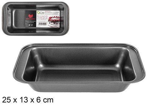 [114250] Rectangular metal baking pan 25x13 cm