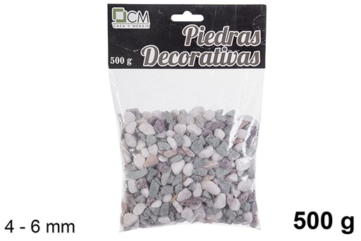 [114256] Pedra decorativa variada 4-6 mm (500 gr.)