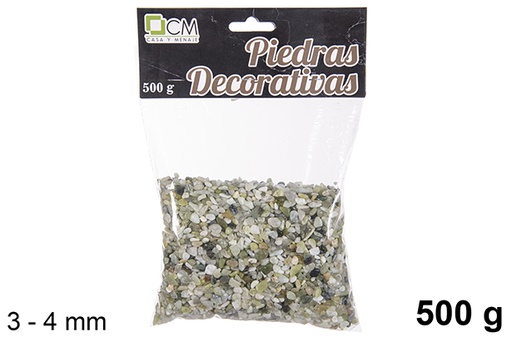 [114262] Piedra decorativa verde 3-4 mm (500 gr)