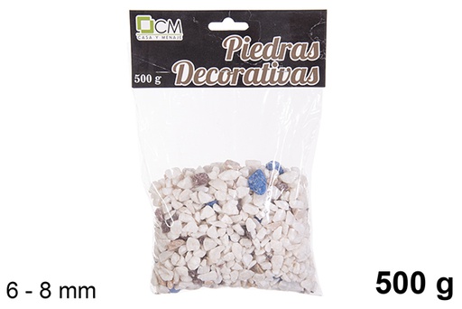 [114292] Pietra decorativa colori assortiti 6-8 mm (500 gr.)