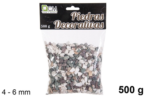 [114293] Decorative stone assorted color 4-6 mm (500 gr.)