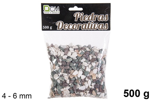 [114293] Piedra decorativa siete colores 4-6 mm (500 gr.)