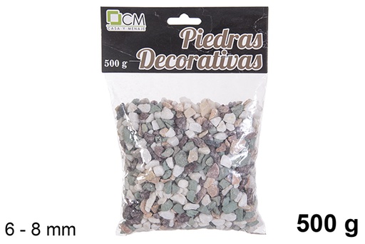 [114294] Decorative stone assorted color 6-8 mm (500 gr.)