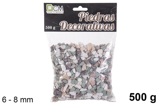 [114294] Piedra decorativa siete colores 6-8 mm (500 gr.)
