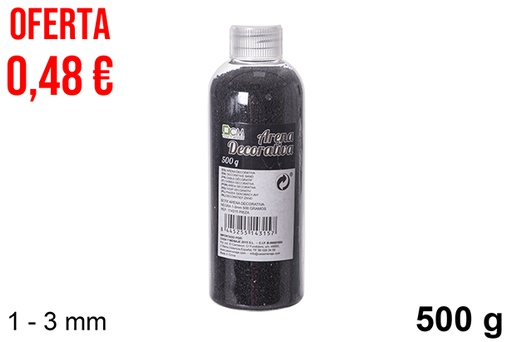 [114315] Bote arena decorativa negra 1-3 mm (500 gr.)