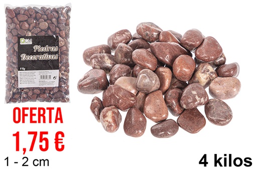 [114335] Chocolate colored decorative stone 1-2 cm (4 kg)