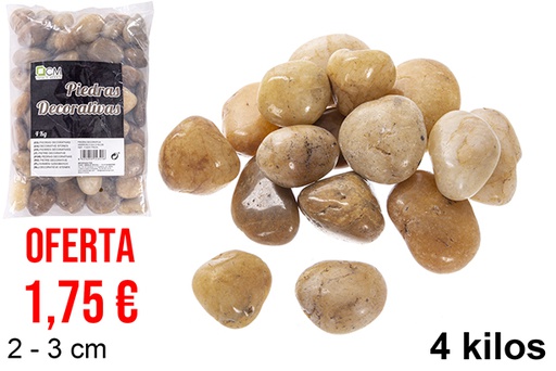 [114341] Brown decorative stones 2-3 cm (4 kg)