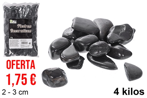 [114343] Black decorative stone 2-3 cm (4 kg)