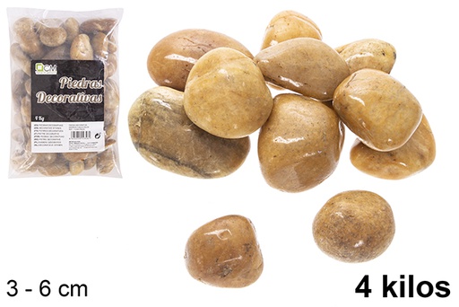 [114346] Piedra decorativa marrón 3-6 cm (4 kg)
