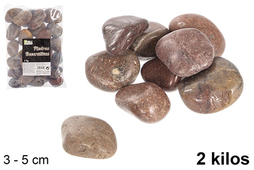 [114390] Piedra decorativa chocolate 3-5 cm (2 kg)