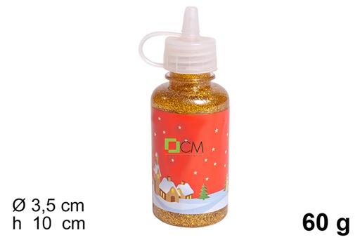 [114418] Cola em gel glitter dourado 60 gramas