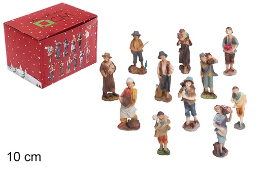 [114570] Figurines de berger assorties 10 cm