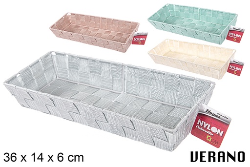 [114692] Cesta nylon colores Verano 36x14x6 cm