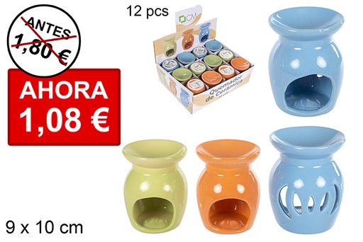 [114720] Quemador cerámica colores surtidos 9 cm