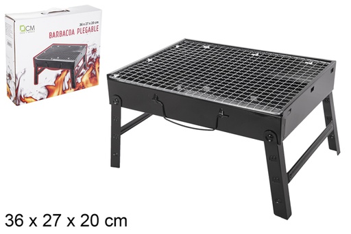 [114756] Barbecue griglia pieghevole portatile 36x27x20 cm