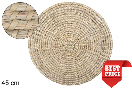 [115006] Salvamantel seagrass cosido palma 45 cm