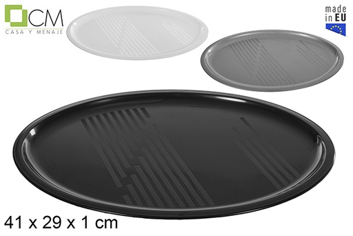 [115118] Vassoio in plastica ovale colori assortiti