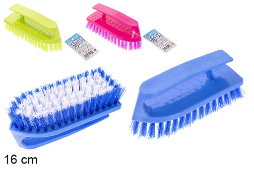 [115273] Brosse de nettoyage avec manche de couleur assortie 16 cm