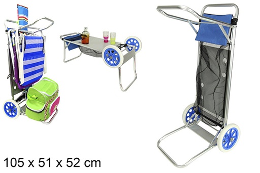 [115295] Carro porta sillas para camping y playa 105x51 cm