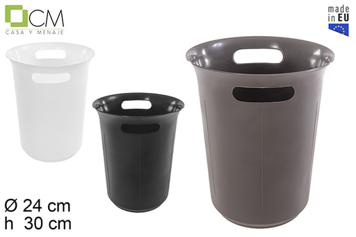 [115425] Plastic trash with handle 24 cm