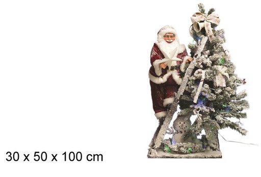 [047937] Babbo Natale e albero 30x50 cm