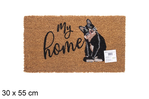 [115704] Felpudo coco Gato my home 30x55 cm