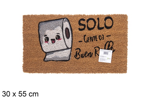 [115709] Felpudo coco Buen rollo 30x55 cm