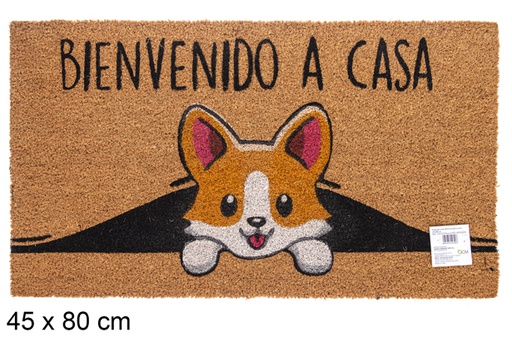 [115723] Zerbino in cocco Bienvenido a casa 45x80 cm