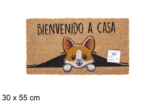 [115726] Zerbino in cocco Bienvenido a casa 30x55 cm