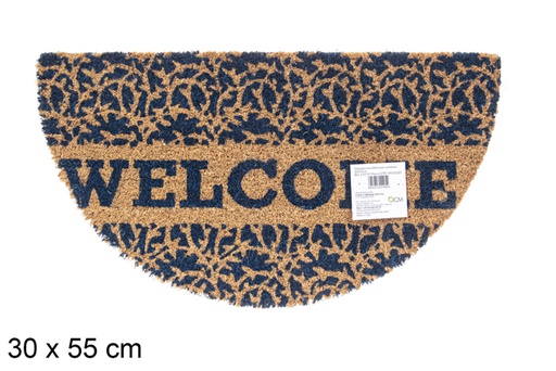 [115737] Zerbino a mezzaluna di cocco Welcome 30x55 cm