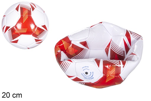 [115826] Pallone sgonfiato da calcio Team rosso 20 cm