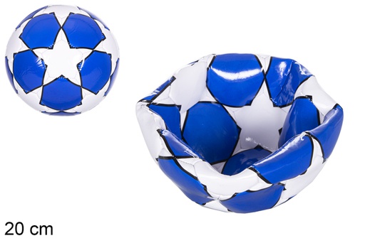 [115835] Classic blue star plastic soccer ball 20 cm