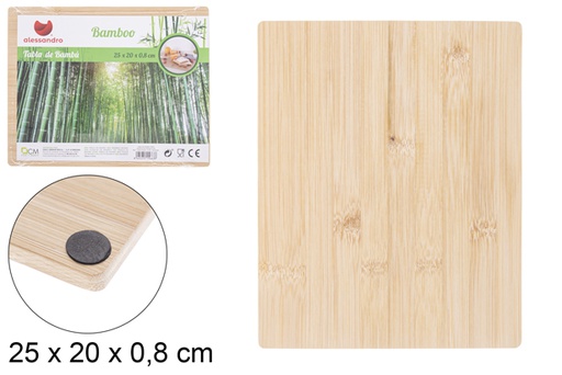 [116002] Bamboo board for appetizers 25x20 cm