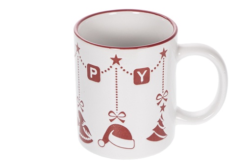 [116696] Taza cerámica decorada Navidad