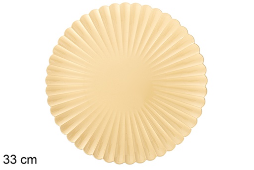 [116921] Under decorative plate shiny gold 33 cm