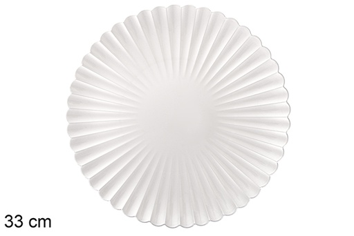 [116923] Bajo plato decorativo plata 33 cm