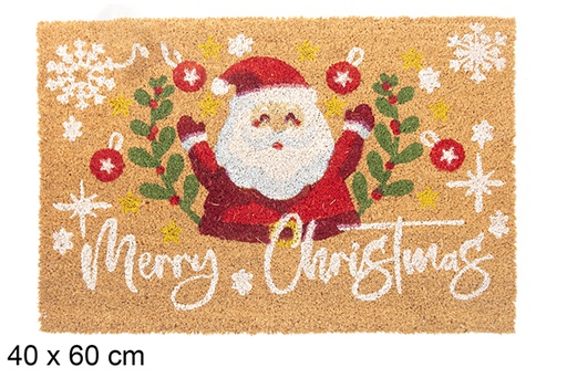 [117027] Zerbino decorato Babbo Natale vischio Merry Christmas 40x60 cm