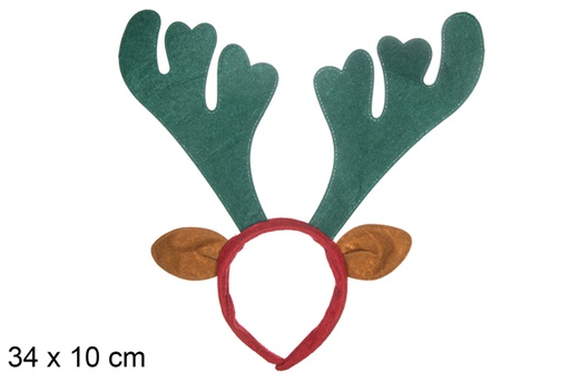 [117029] DIADEMA RENO NAVIDAD 34x10 CM 