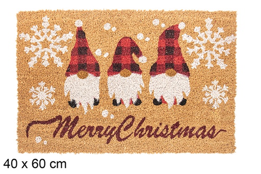 [117033] Capacho decorado Elfos natalinos 40x60 cm